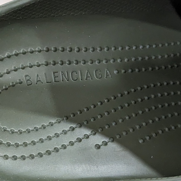 Mens Balenciaga Crocs Chunky Slip On Clogs Khaki - Picture 4 of 7